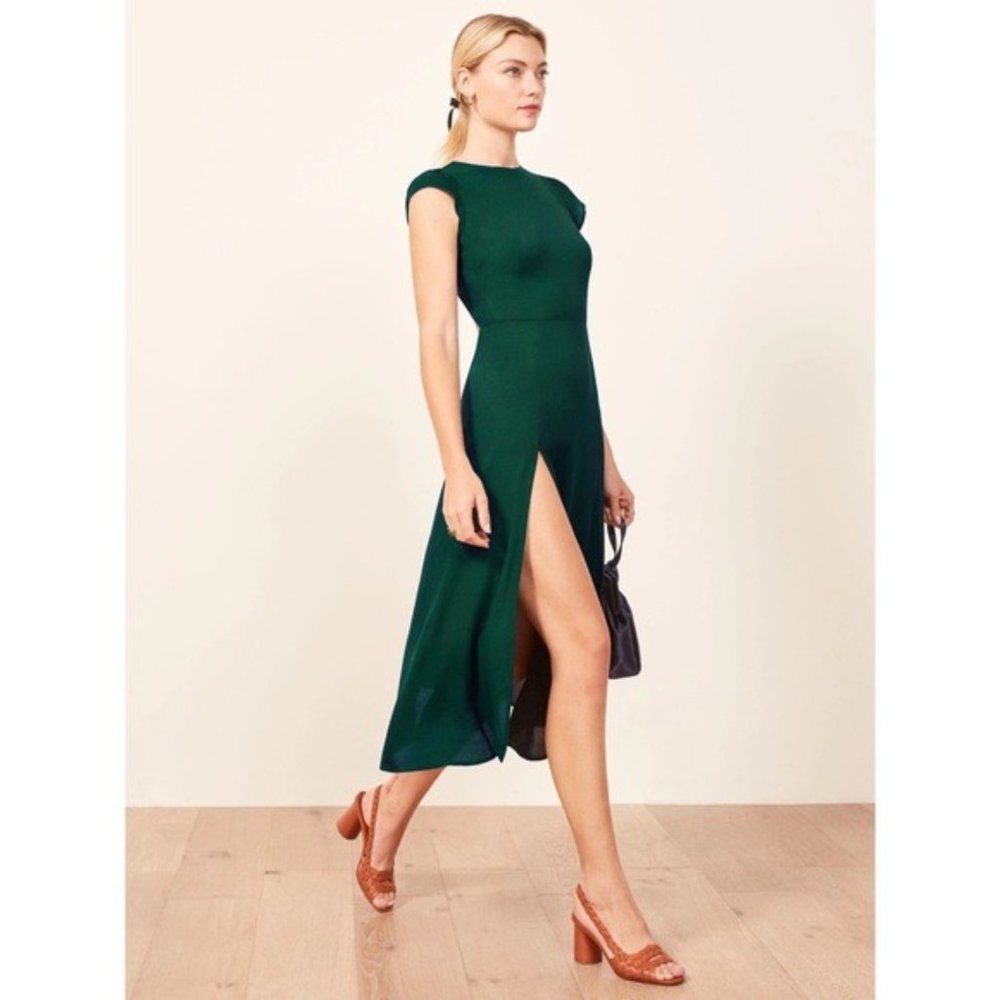 Reformation Gavin Dress in Emerald - Picture 10 of 11
